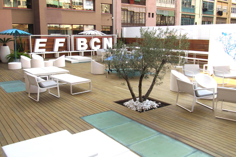 Terraza EF Education de Barcelona