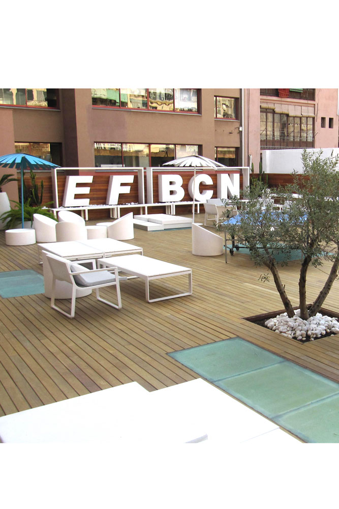 Terraza EF Education de Barcelona