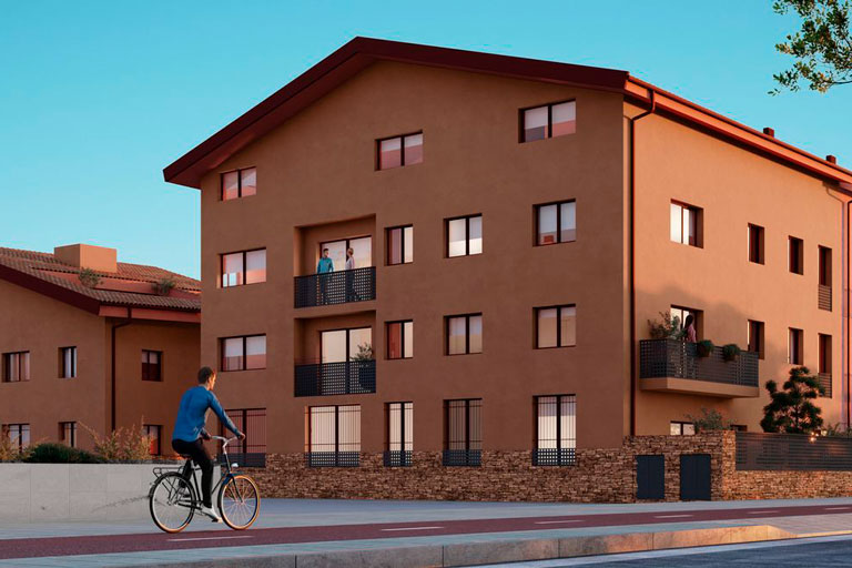 Promoción de 14 viviendas situada en Begues, OTP ingeniería de Barcelona ha realizado el proyecto ejecutivo de las instalaciones.