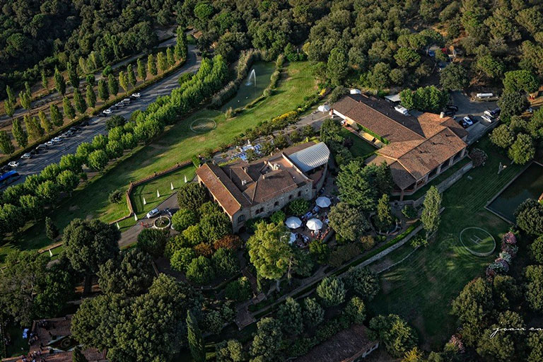 Masia dedicada a celebraciones situada en Vilanova del Vallès