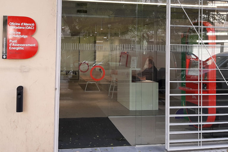 Oficina d'Atenció Ciutadana de Zona Nord del districte de Nou Barris, projectes per a la seva obertura realitzat per l´enginyeria de Barcelona OTP Global Engineering